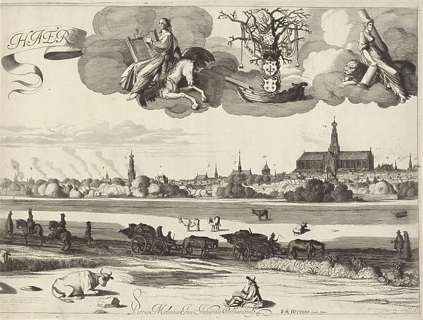 View of Haarlem, Jan van de Velde (II), Reinier and Josua Ottens, 1625-1651