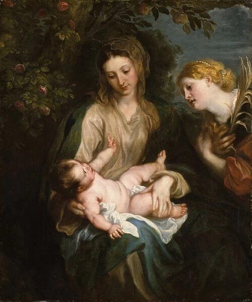 Virgin Child Saint Catherine Alexandria ca 1630