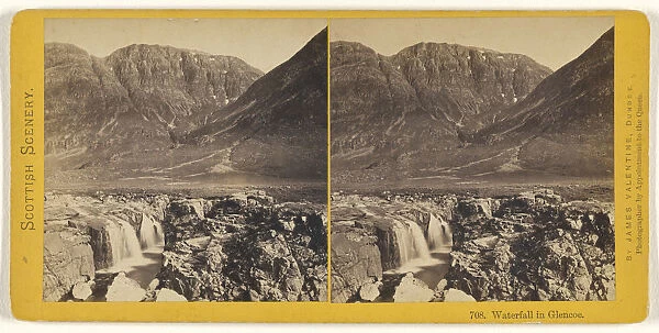Waterfall Glencoe James Valentine Scottish 1815