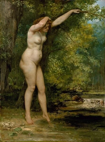 Young Bather 1866 Oil canvas 51 1  /  4 x 38 1  /  4