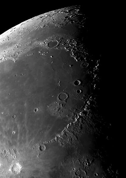 Craters Copernicus, Plato, Eratosthenes, and Archimedes near the Montes Apenninus