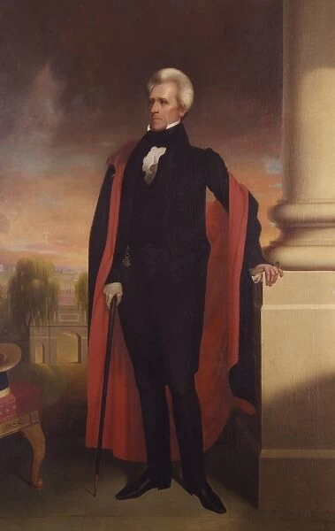 Painting of President Andrew Jackson standing