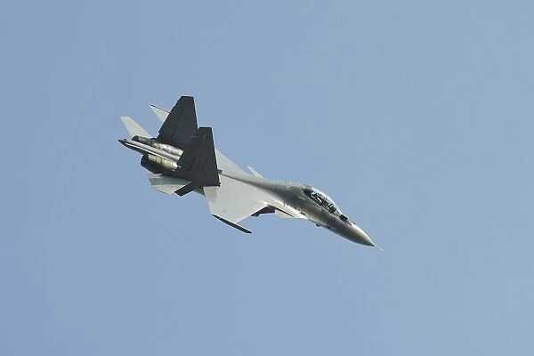 A Sukhoi Su-30MKM of the Royal Malaysian Air Force in flight