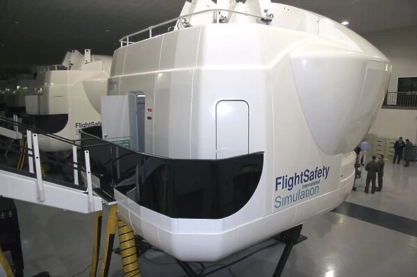 The TH-1H Weapons System Trainer full motion flight simulators