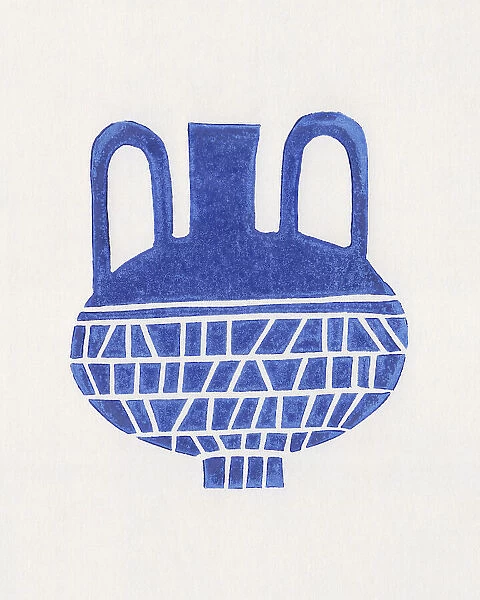 Linocut Vase #6