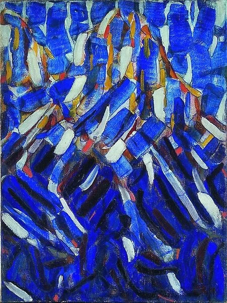 Abstraction (the Blue Mountain), 1912. Artist: Rohlfs, Christian (1849-1938)