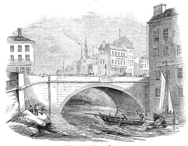Albert Bridge, Manchester, 1844. Creator: Unknown