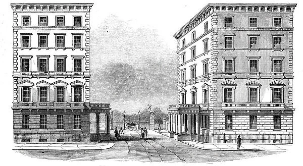 The Albert Gate, Hyde Park, Knightsbridge, 1844. Creator: Unknown