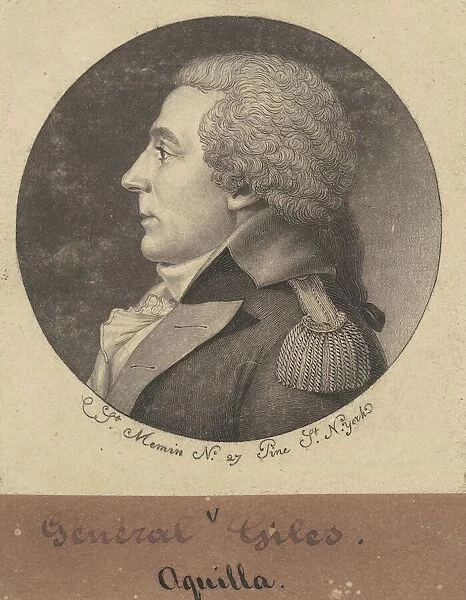 Aquila Giles, 1797. Creator: Charles Balthazar Julien Fevret de Saint-Memin