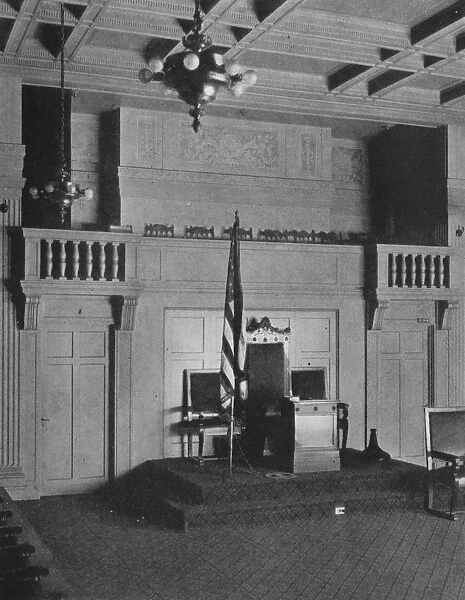 Balcony and dais in the Lodge Room of the Masonic Temple, Birmingham, Alabama, 1924