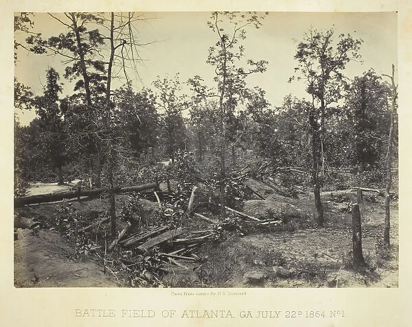 Battle Field of Atlanta, GA No. 1, July 22, 1864. Creator: George N. Barnard