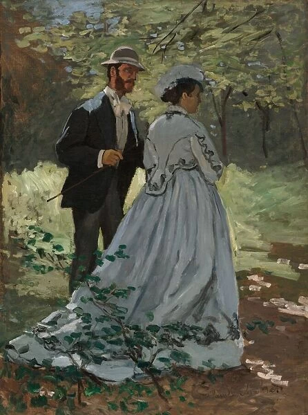 Bazille and Camille (Study for 'Dejeuner sur l Herbe'), 1865