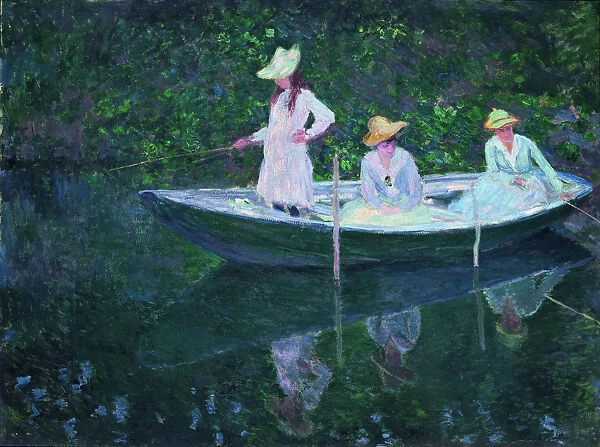 The Boat at Giverny (En norvegienne). Artist: Monet, Claude (1840-1926)