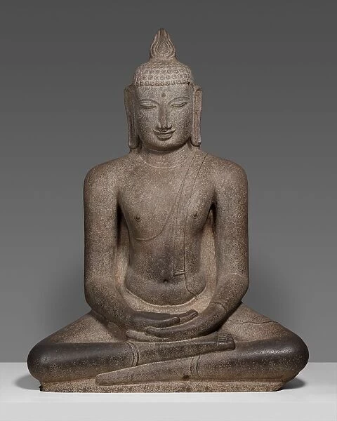 Buddha Shakyamuni Seated in Meditation (Dhyanamudra), Chola period, about 12th century
