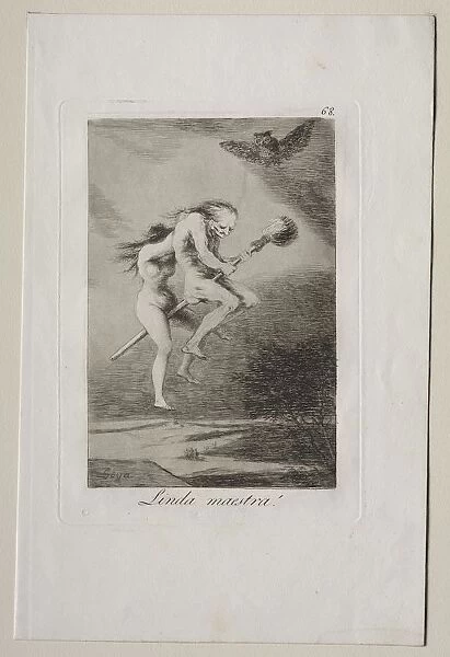 Caprichos: Pretty Teacher!. Creator: Francisco de Goya (Spanish, 1746-1828)