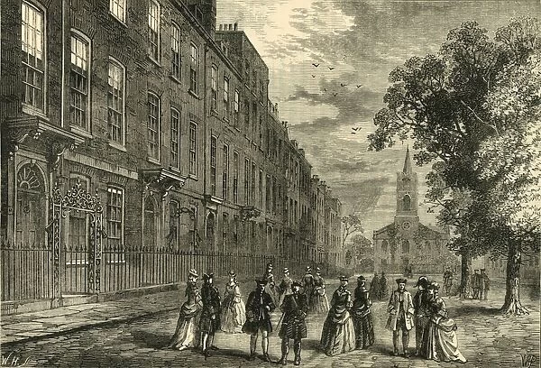 Church Row, Hampstead, in 1750, (c1876). Creator: Unknown