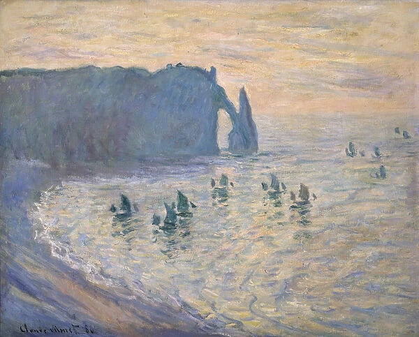 Cliffs at Etretat, 1885-1886. Artist: Claude Monet