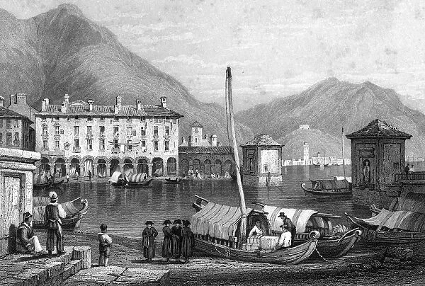 Como and Lake Como, Lombardy, Italy, 19th century. Artist: Thomas Barber