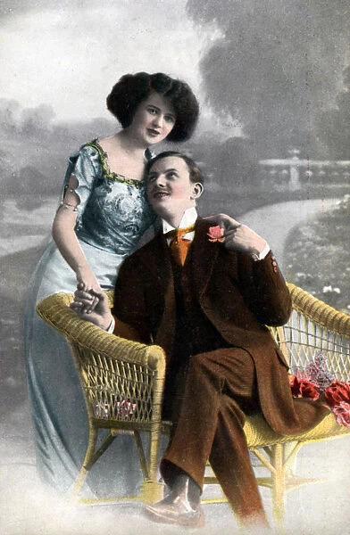Couple in love, early 20th century(?)