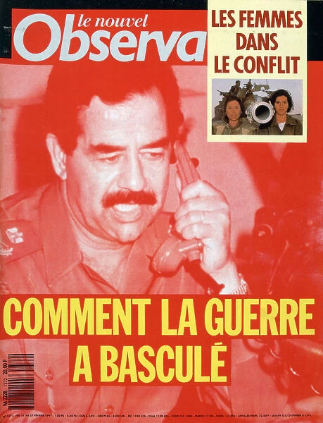Front cover of Le Nouvel Observateur, Febuary 1991