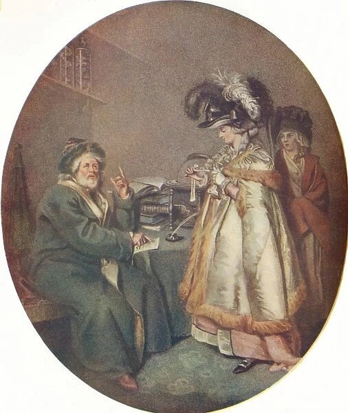 The Credulous Lady and Astrologer, 1786. Artists: John Raphael Smith, Peter Simon