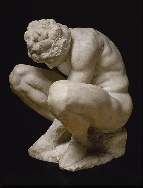 Crouching Boy, Between 1530 and 1534. Creator: Buonarroti, Michelangelo (1475-1564)