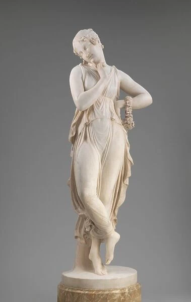 Dancer with Finger on Chin, model 1809  /  1814, carved 1819  /  1823. Creator: Antonio Canova