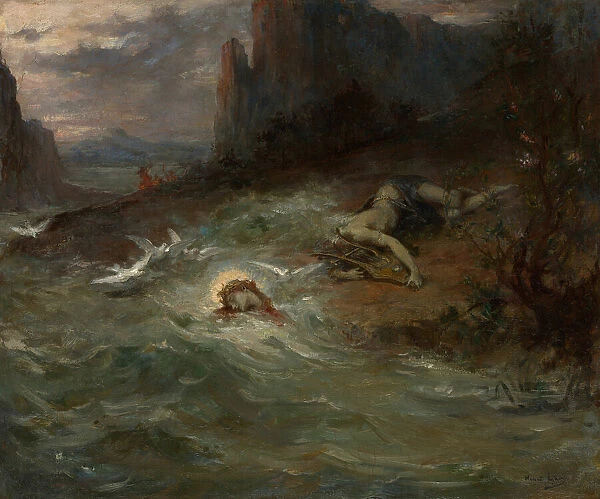 The Death of Orpheus, c. 1870. Creator: Henri Leopold Levy