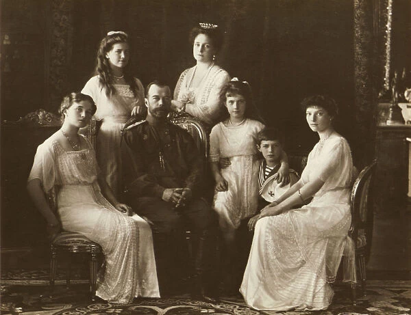 The Family of Tsar Nicholas II of Russia, 1914