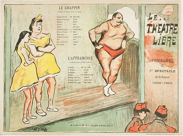 First Performance: Le Grappin, l Affranchie, for Le Theatre Libre, 1892–93. Creator: Henri-Gabriel Ibels