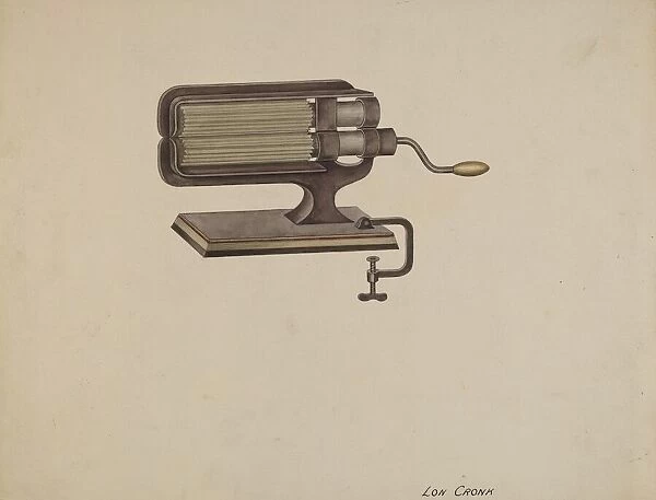 Fluting Iron, 1935  /  1942. Creator: Lon Cronk