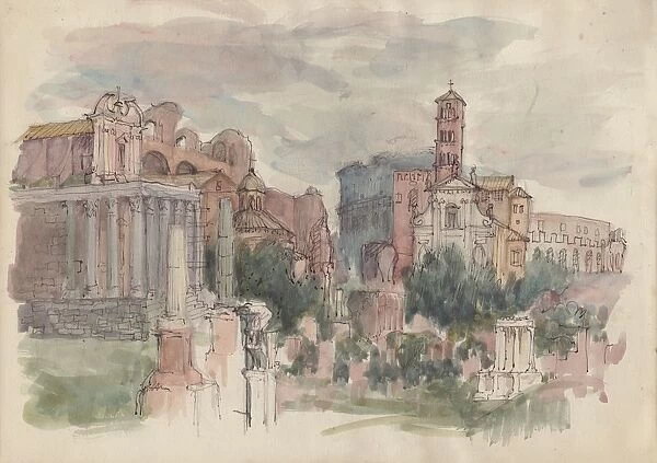 The Forum, Rome, c1950. Creator: Shirley Markham