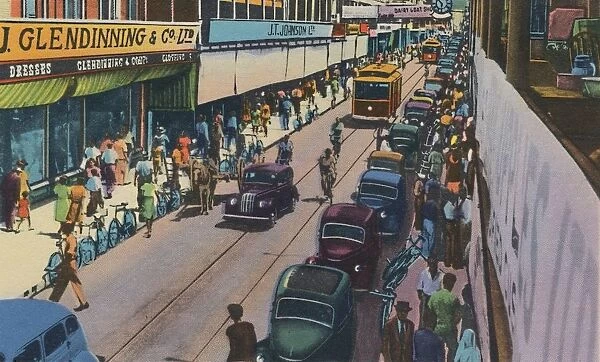 Frederick Street, Port of Spain, Trinidad, B. W. I. c1940s. Creator: Unknown