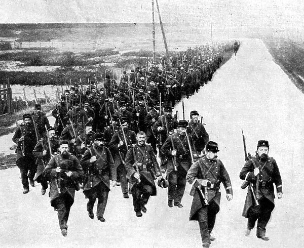 French infantry, reinforcements for the allies, First World War, 1914