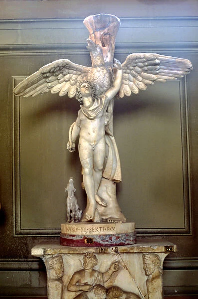 Ganymede. Statue of Greek origin located in the Vatican, Rome