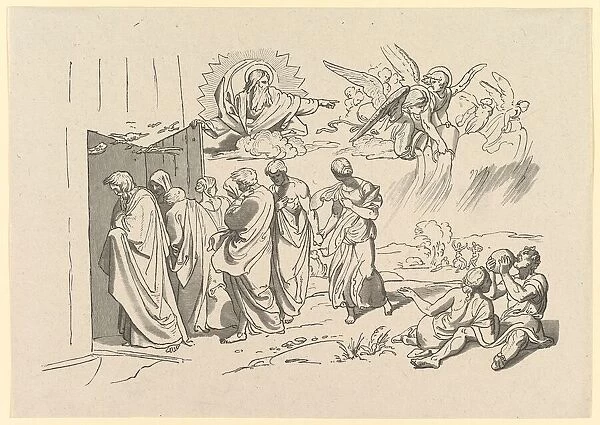 God Summons Noah and His Family into the Ark, 1827 (?). Creator: Joseph von Fuhrich