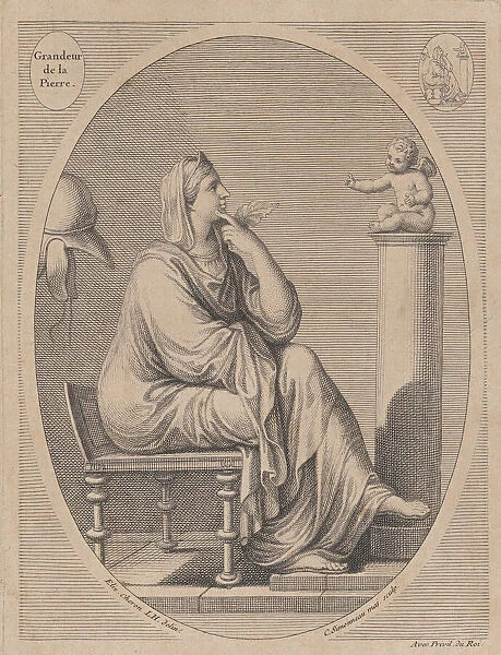 Grandeur de la pierre, after Eliz. Cheron, 1665-1728. Creator: Charles-Louis Simonneau