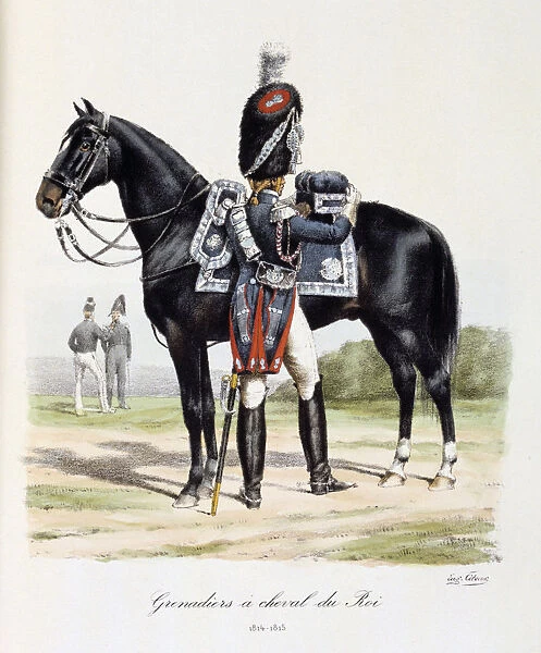 Grenadiers a Cheval du Roi, 1814-15 Artist: Eugene Titeux