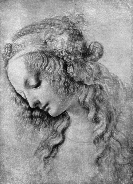 The head of the Madonna, 15th centuy (1930). Artist: Andrea del Verrocchio