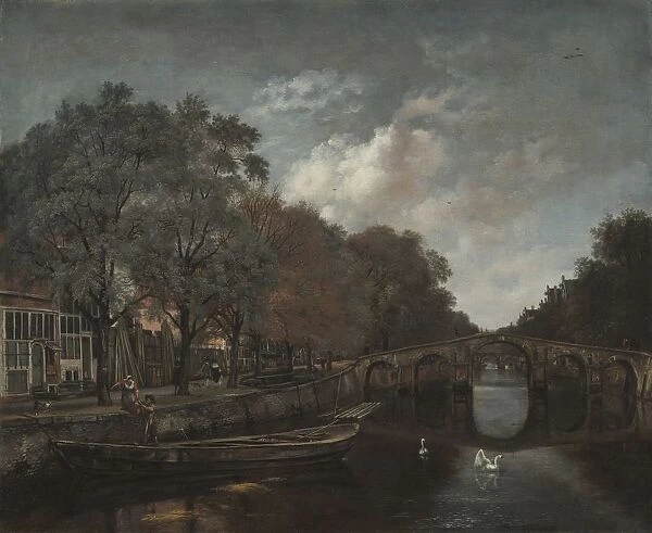 Herengracht, Amsterdam, c. 1661. Creator: Jan Wijnants (Dutch, 1635-1684)