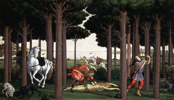 The History of Nastagio degli honesty (Table II) by Sandro Botticelli