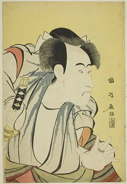 Ichikawa Danjuro Vl, late 18th-early 19th century. Creator: Utagawa Kunimasa