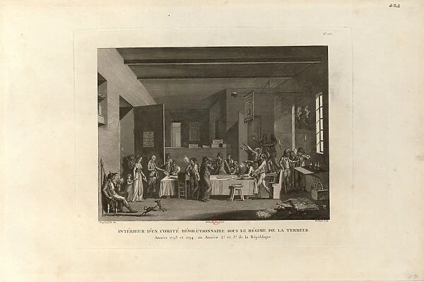 Inside a Revolutionary Committee during the Reign of Terror, 1802. Creator: Berthault