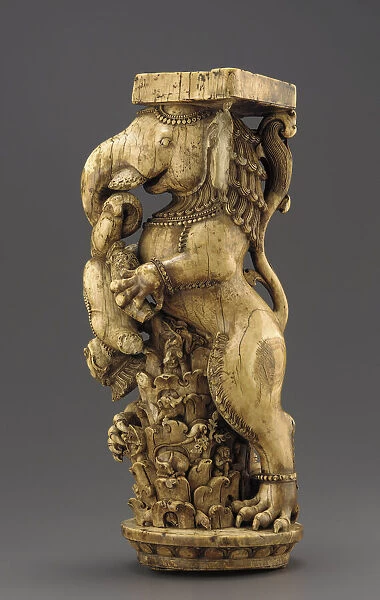 Ivory Throne Leg, Eastern Ganga dynasty, 13th century. Creator: Unknown