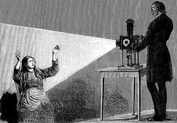 Jean Martin Charcot demonstrating hypnosis, 1879