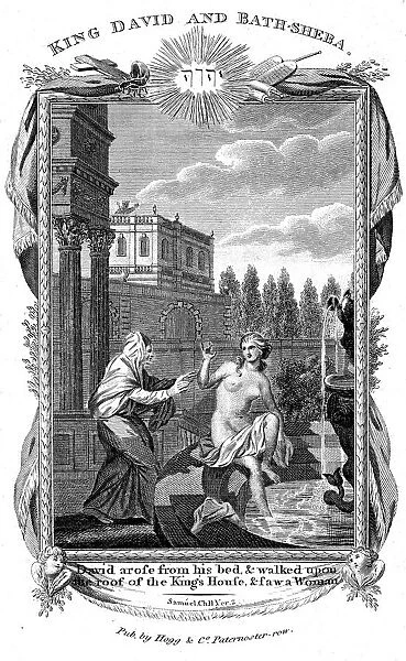 King David looking down at Bathsheba, c1804