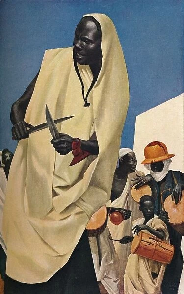 The Kuli-Kuta Dance, Niamey, 1926. Artist: Alexandre Jacovleff