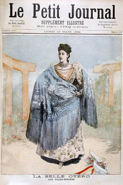 La Belle Otero, Spanish born dancer, actress and courtesan, 1894
