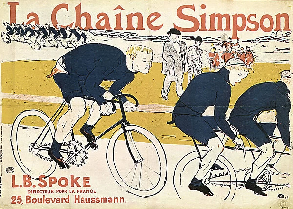 La chaine Simson, (Advertising Poster), 1896. Artist: Henri de Toulouse-Lautrec