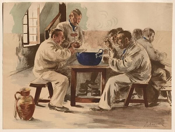 La Soupe a la Chambree, 1899. Creator: Jacques Baseilhac (French, 1874-1903)